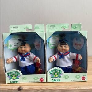 1995 NIB Cabbage Patch Baby Mini Dolls Collectible Janny Rae and Kacy Maude